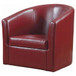 Swivel Armchair With Barrel-Back Design
