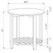 Altos - 1 Shelf Round Table