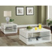 Emerson - 1 Shelf Rectangular Side End Table - White