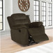 Cadenza - Upholstered Padded Arm Glider Recliner - Brown