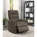 Parker - Upholstered Power Massage Chair With Heat And Massage Functions - Brown