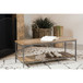 Foundry - Accent Bench With Slat Shelf - Natural