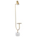 Corletta - Floor Lamp With Round Tray - Antique Brass