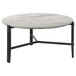 Tandi - Round Marble Coffee Table - White