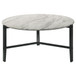 Tandi - Round Marble Coffee Table - White