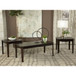 Amaro - 3 Piece Coffee And End Table Set - Dark Brown