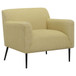 Darlene - Upholstered English Arm Accent Chair - Yellow