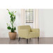 Darlene - Upholstered English Arm Accent Chair - Yellow