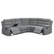 Aaron - 3 Piece Upholstered Sectional - Smoke