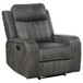 Forrest - Recliner Chair With Tufted Upholstery - Gray