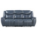 Stanwicke - Motion Reclining Sofa With Drop Down Table - Blue