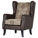 Brookridge - Wingback Accent Club Chair - Brown