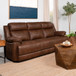 Worthington - Padded Arm Sofa - Dark Brown