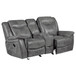 Carmen - Cool Motion Loveseat With Storage, With Reclining Function And Built In Storage - Gray