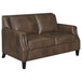 Gunderson - Loveseat With Recessed Arms - Brown
