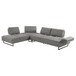 Harnal - L-Shape Sectional Adjustable Back Comfort Focused Sofa - Taupe