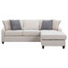 Isla - L-Shaped Sectional Sofa With Pillows - Beige