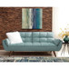 Laggarhem - Tufted Back Upholstered Sofa Bed - Turquoise