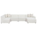 Marlowe - 6 Piece Tight Seat Modular Sectional - Ivory White