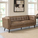 Maximillion - Tuxedo Arms Sofa - Brown