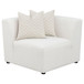 Marlowe - Tight Seat Corner Chair With Pillows - Ivory