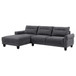 Verona - Loose Back Sectional Sofa - Gray