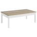 Quintara - 3 Piece Coffee Table Set - Natural / White