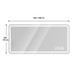 Frameless LED Bathroom Mirror Vanity With Anti Fog Front Lights - Silver