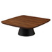 Duncan - 2 Piece Coffee Table Set With Sculpted Bases - Walnut