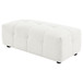 Sooke - Rectangular Ottoman - Off White