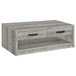Nuberg - 2 Piece And End Table Set With Storage Drawers - Gray