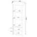 Sloat - 3 Shelf Media Tower With Cabinet Storage - Black