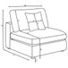 Duncan- Armless Chair With Removable Cushions