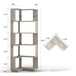 L-Shaped Corner Bookshelf