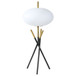 Clarendon - Orb Shade Tripod Table Lamp Desk & Bedside Lamp - Black