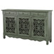 Naomi - 3 Drawer Scrollwork Accent Cabinet - Green