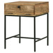 Wyrik - Rectangular Side End Table - Honey