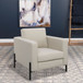 Schwan - Upholstered Track Arm Accent Chair - Oatmeal