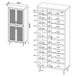 Stagg - 4 Door Tall Shoe Storage Cabinet With Adjustable Shelves And Ventilated Doors - Natural