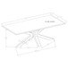 Maciel - Coffee Table With Accents - White Marble