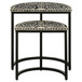 Allura - 2 Piece Demilune Nesting Table Set - Black