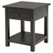 Castleton - 1 Drawer Wood End Table With Shelf