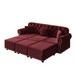 Upholstered Sofa Set With Nailhead Trim And Rolled Armrests, Includes Pillows