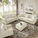 Upholstered Sofa Set With Nailhead Trim And Rolled Armrests, Includes Pillows