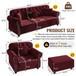 Upholstered Sofa Set With Nailhead Trim And Rolled Armrests, Includes Pillows