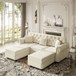 Upholstered Sofa Set With Nailhead Trim And Rolled Armrests, Includes Pillows