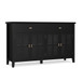 Artisan - Large 4 Door Sideboard Buffet - Black