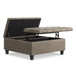 Harrison - Square Coffee Table Ottoman - Brown