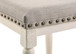 Tasnim - Counter Height Stool (Set of 2) - Tan Fabric & Antique White