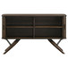 Wes - 2 Door Sideboard Buffet Storage Cabinet - Dark Walnut
